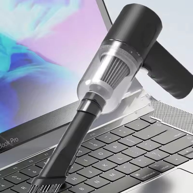 9000Pa Wireless Car Vacuum Cleaner – USB Rechargeable 1200mAh, Portable Mini Wet & Dry Vacuum for Home & Car
