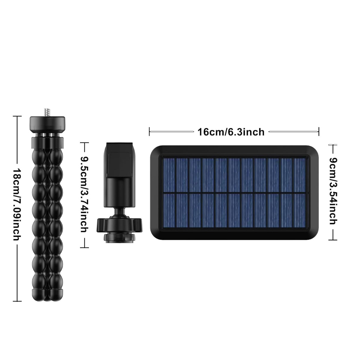 Outdoor Solar Light with Motion Sensor, Octopus Bracket, Adjustable Angle, USB & Solar Powered